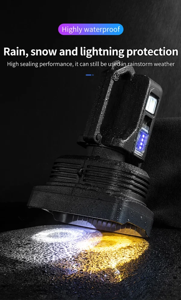 2*XHP50 Super Bright LED Camping Spotlight