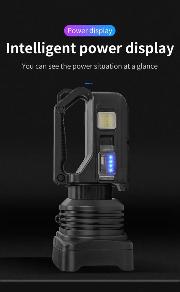 2*XHP50 Super Bright LED Camping Spotlight