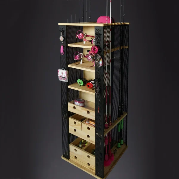 360 Degree Rotatable Fishing Rods Display Rack