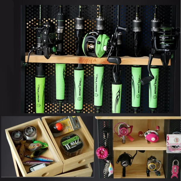 360 Degree Rotatable Fishing Rods Display Rack