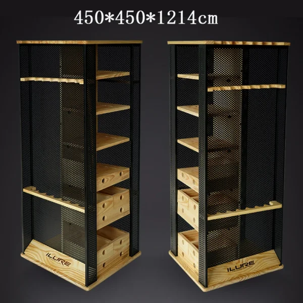 360 Degree Rotatable Fishing Rods Display Rack