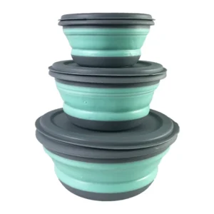 3Pcs Silicone Folding Bowl Set