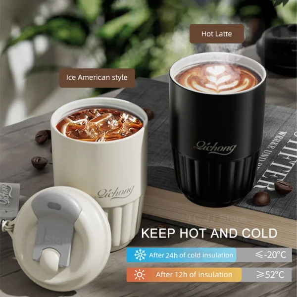 410ml Ceramic Liner Thermos Coffee Cup