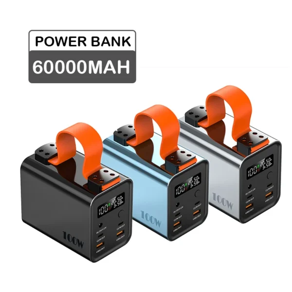 60000mAh Large Capacity 100W Power Bank Station - Image 5