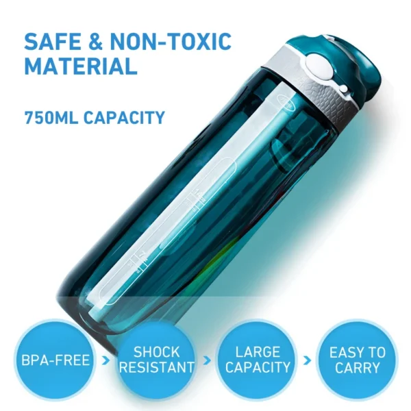 750ML Outdoor Water Filter Straw Bottle