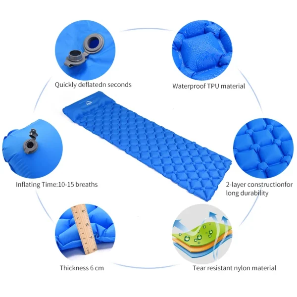 WILDSEA's  Camping Sleeping Pad Inflatable - Image 2