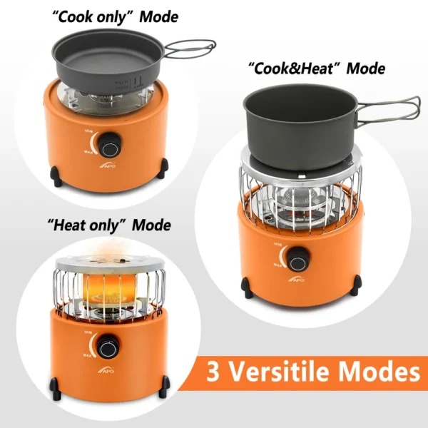 APG's  2 In 1 Camping Stove and Propane Heater - Image 4