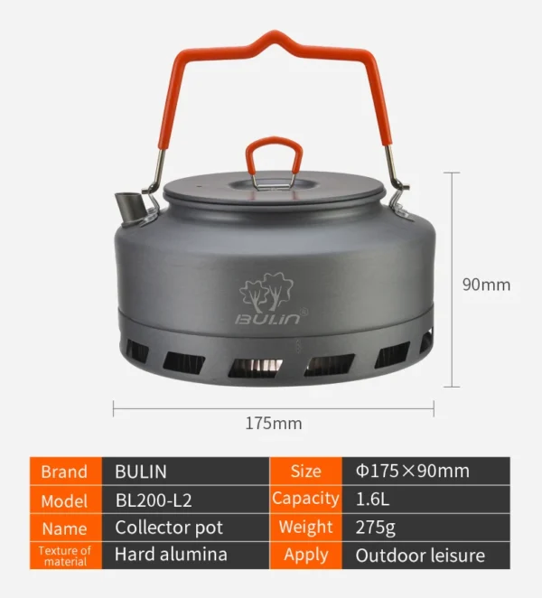 Bulin's Aluminum Portable Kettle