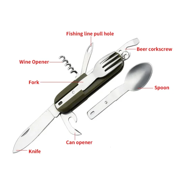 Camping Cutlery Stainless Steel - Image 2