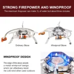 Widesea's Camping Wind Proof Gas Burner - Image 5