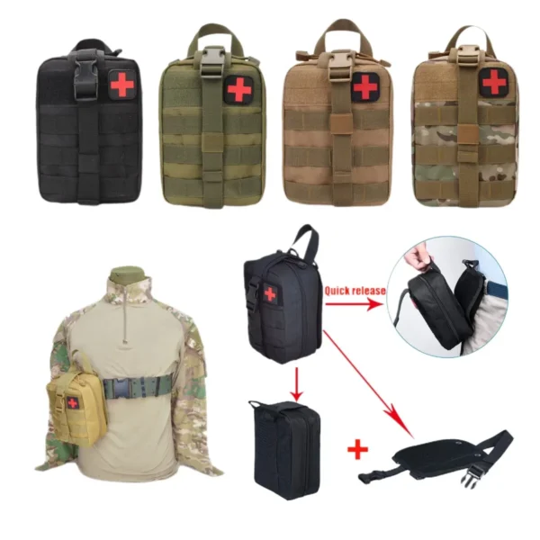 IFAK Molle's Tactical Military First Aid Kit With Equipment and Medical Supplies - Image 2