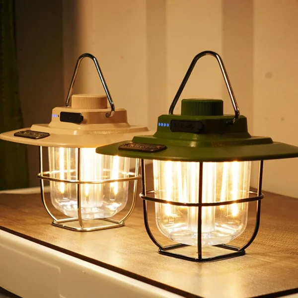 LED Camping Waterproof Lantern 4500mAh Rechargeable - Image 2