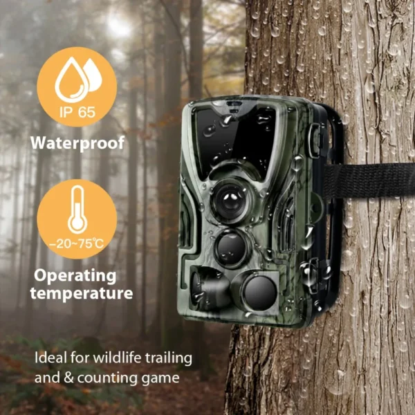 SUNTEKCAM's HC-801A Hunting Camera With 5000Mah Lithium Battery 16MP 64GB - Image 3