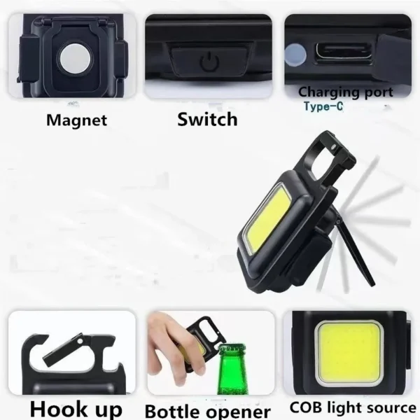 Mini LED Keychain Flashlight - Image 4