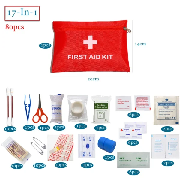 ELEFIRST's 12/14/17 pcs First Aid Kit - Image 9