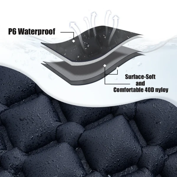 PACOONE's Sleeping Inflatable Mattress with Pillows - Image 5