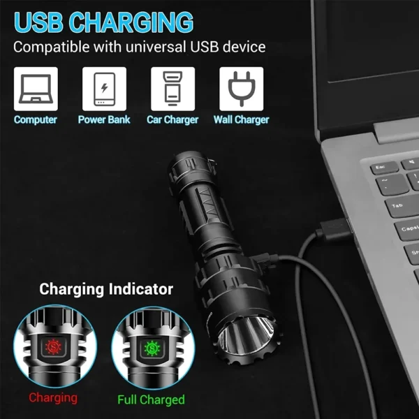 ESMARTER's LED Tactical Flashlight - Image 6