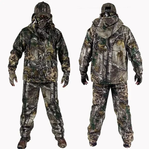 XIZOU's 4 PC Winter Bionic Camouflage Hunting Suit