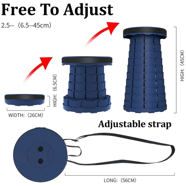 Telescopic Folding Stool