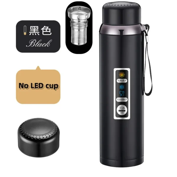 Stainless Steel LED Temperature Display Vacuum Flask - Image 8