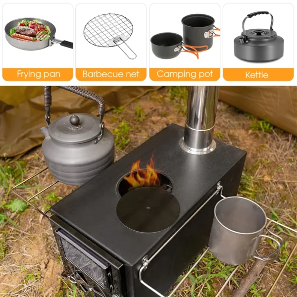 Outdoor Camp Tent Firewood Stove