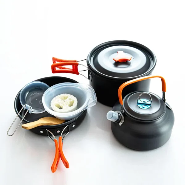 Aluminum non Stick Camping Cookware Set
