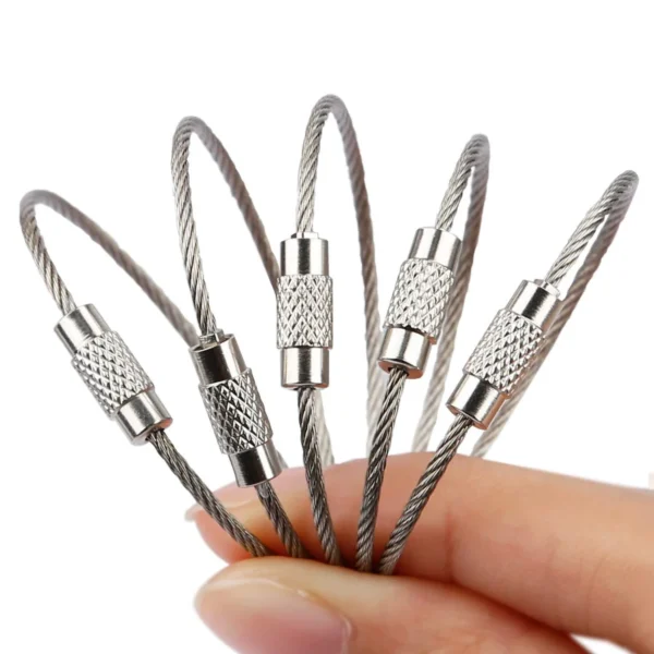 10PCS 15CM Stainless Steel Wire Rope