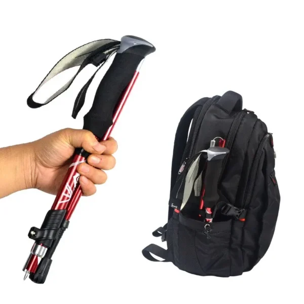 5 Section Folding Trekking Pole - Image 2