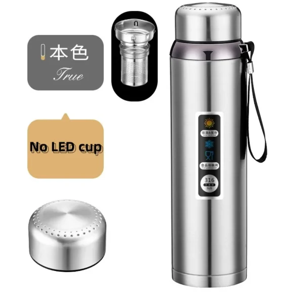 Stainless Steel LED Temperature Display Vacuum Flask - Image 10