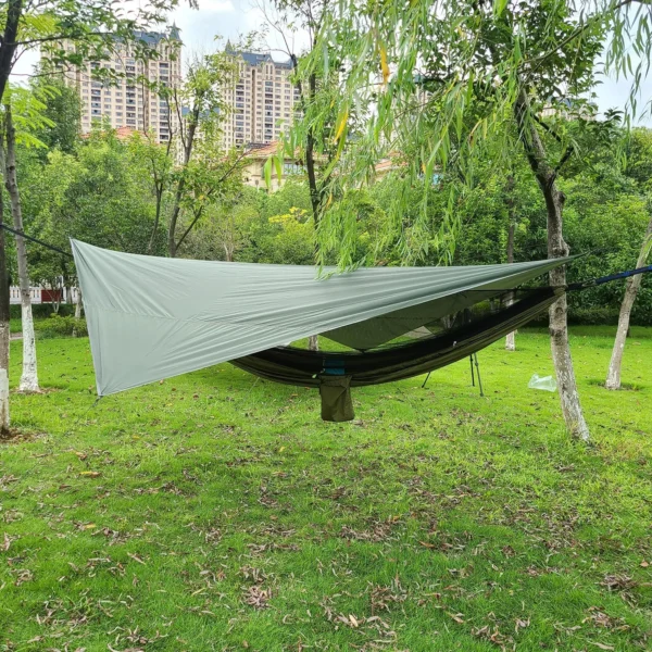 LEAFTOUR's Mosquito Net Nylon Hammock with Rain Fly Canopy Tarp - Image 5
