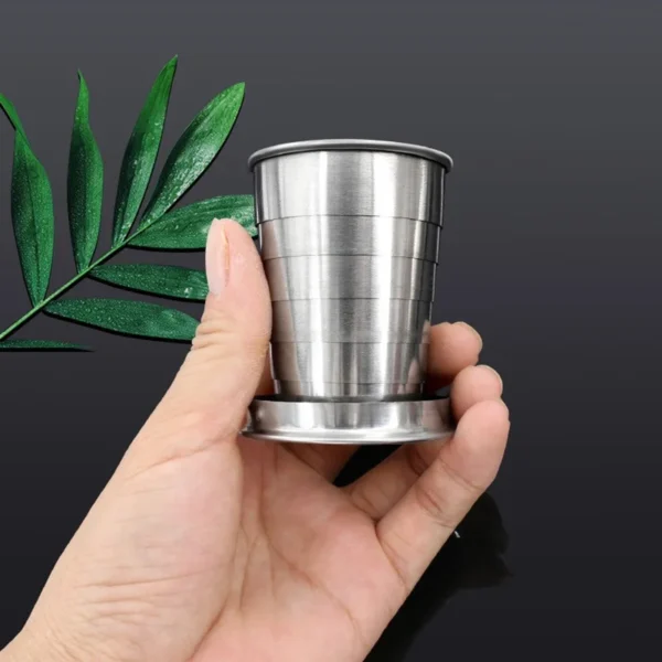 Stainless Steel Folding Cup - Image 3
