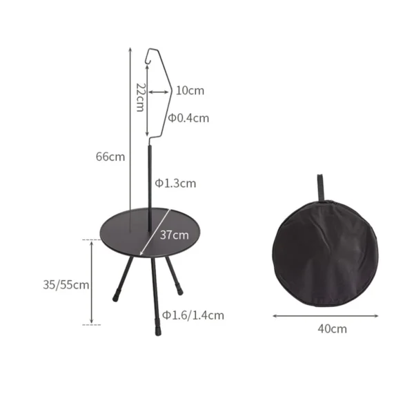 AZULBLANCO's Folding Round Table Aluminum Alloy - Image 7