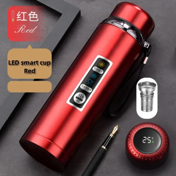 Stainless Steel LED Temperature Display Vacuum Flask - Image 13