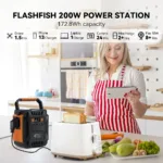 Flashfish's 200W Power Station 172Wh 230V Solar 110V 48000mAh - Image 3