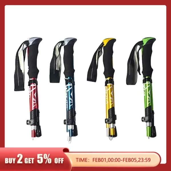 5 Section Folding Trekking Pole