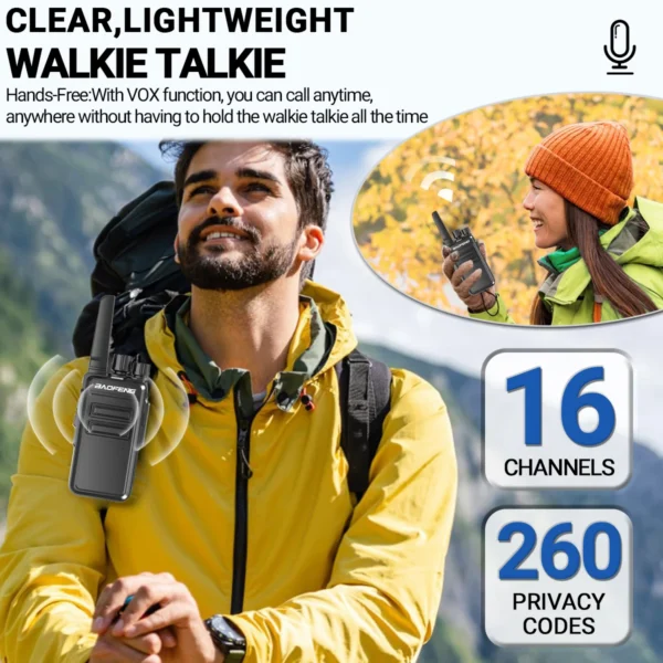 BAOFENG's 2/4 PCS AR-12 Mini UHF Two Way Radio - Image 5
