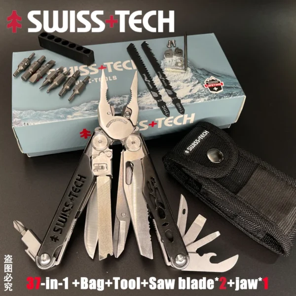 DAKOYU's Swiss Tech 18 in 1 Folding Multitool Plier - Image 2