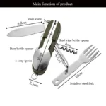 7 In 1 Multifunctional Tableware Stainless Steel - Image 4