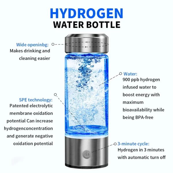 BALASHOV's 420ml Hydrogen-Rich Electric Bottle