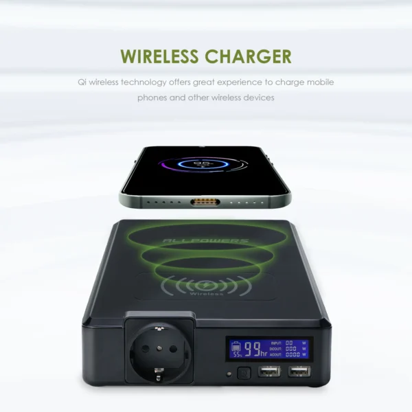 ALLPOWERS 200W Portable Power Station 154Wh/41600mAh