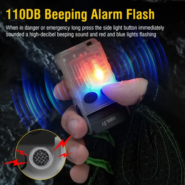BORUIT's V20 EDC LED Keychain Flashlight - Image 5