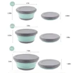 3Pcs Silicone Folding Bowl Set - Image 5