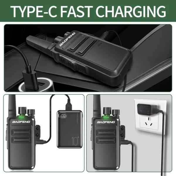 BAOFENG's 2/4 PCS AR-12 Mini UHF Two Way Radio - Image 4