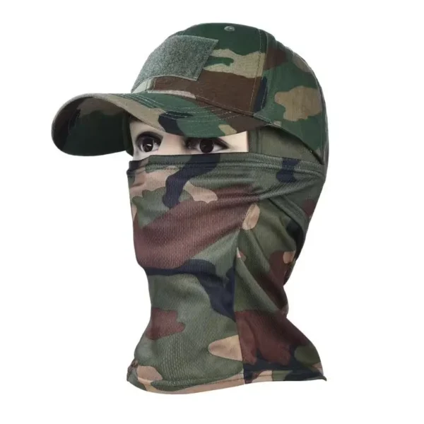 Military Hood Tactical Army Baseball Caps with matching Camouflage Balaclava - Image 11