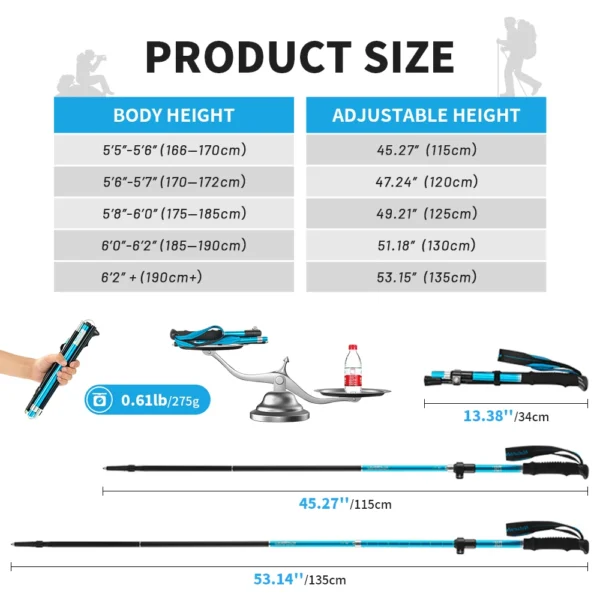 Naturehike's ST09 7075 aluminum trekking poles