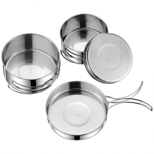 2PCS Cookware Set Stainless Steel
