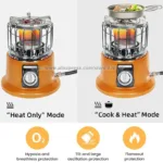 GERWEL's 13000 BTU 2in1  Propane Heater & Stove - Image 3