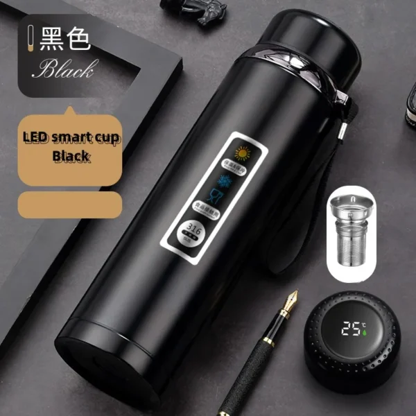 Stainless Steel LED Temperature Display Vacuum Flask - Image 7