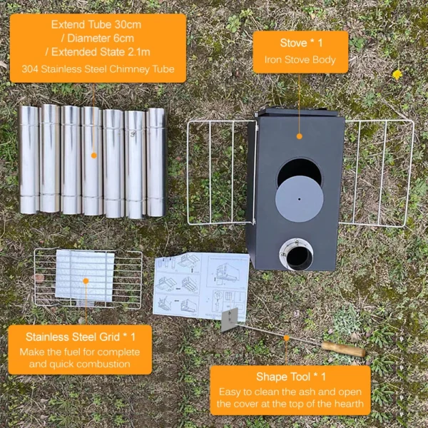 Outdoor Camp Tent Firewood Stove