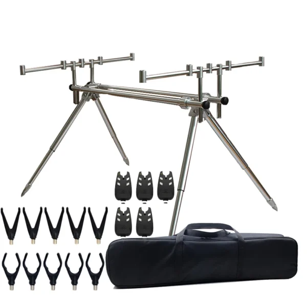 JSFUN's Adjustable Retractable Carp Fishing Rod Pod - Image 5